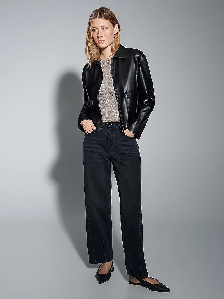 OPUS | Giacca effetto pelle JOSMICA | Nero