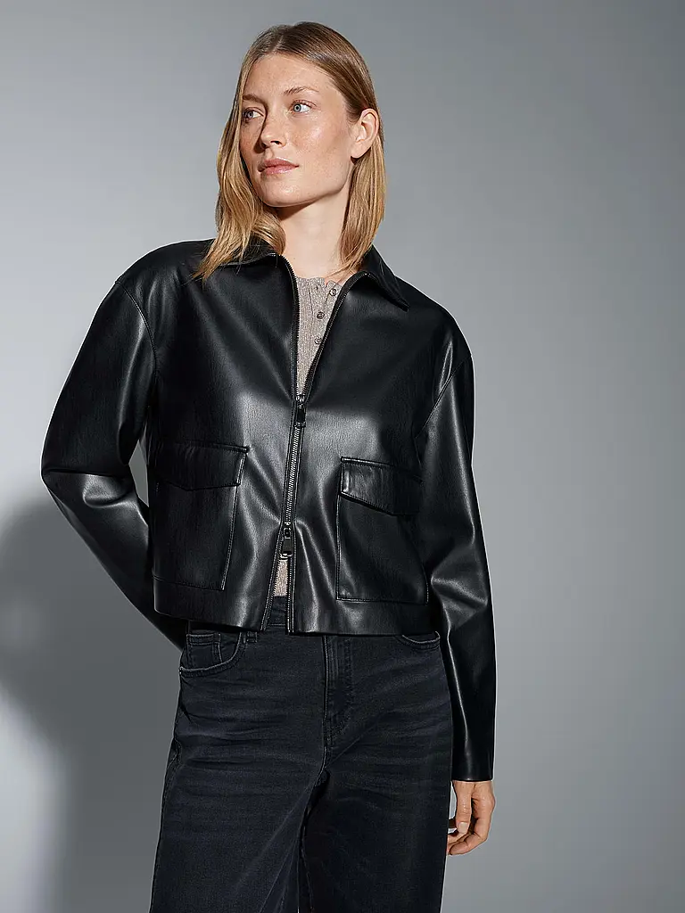 OPUS | Giacca effetto pelle JOSMICA | Nero