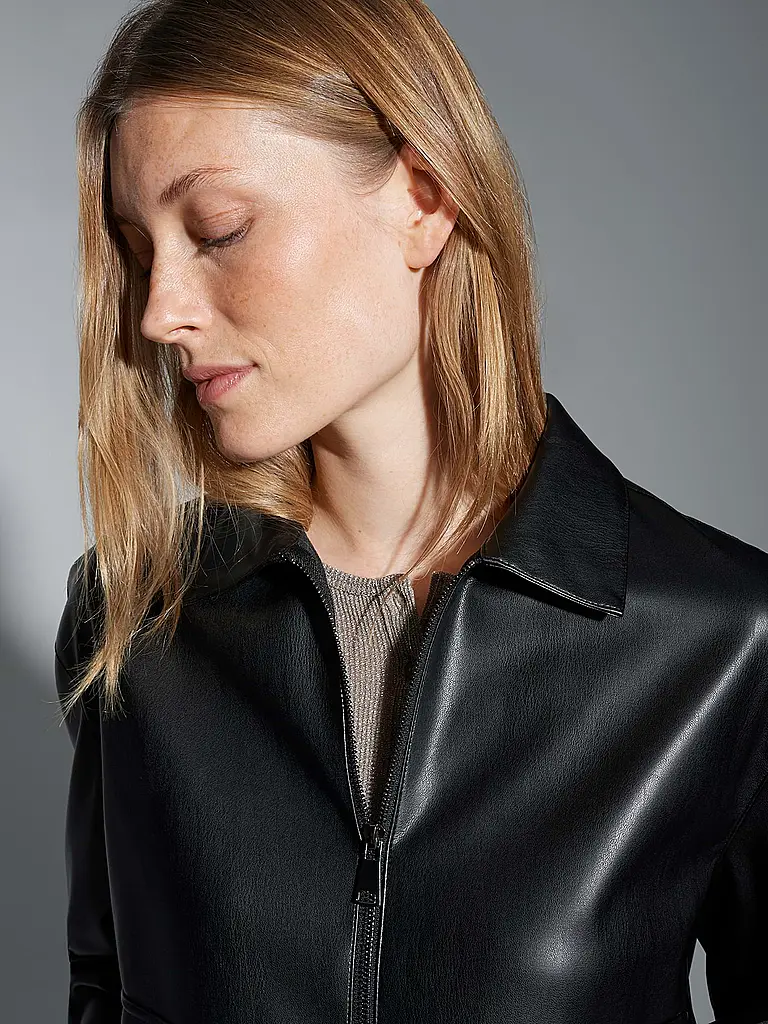 OPUS | Giacca effetto pelle JOSMICA | Nero