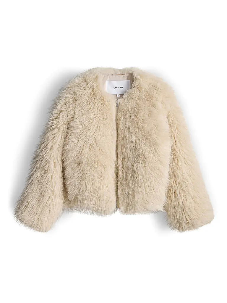 OPUS | Giacca effetto pelliccia HETI | Beige