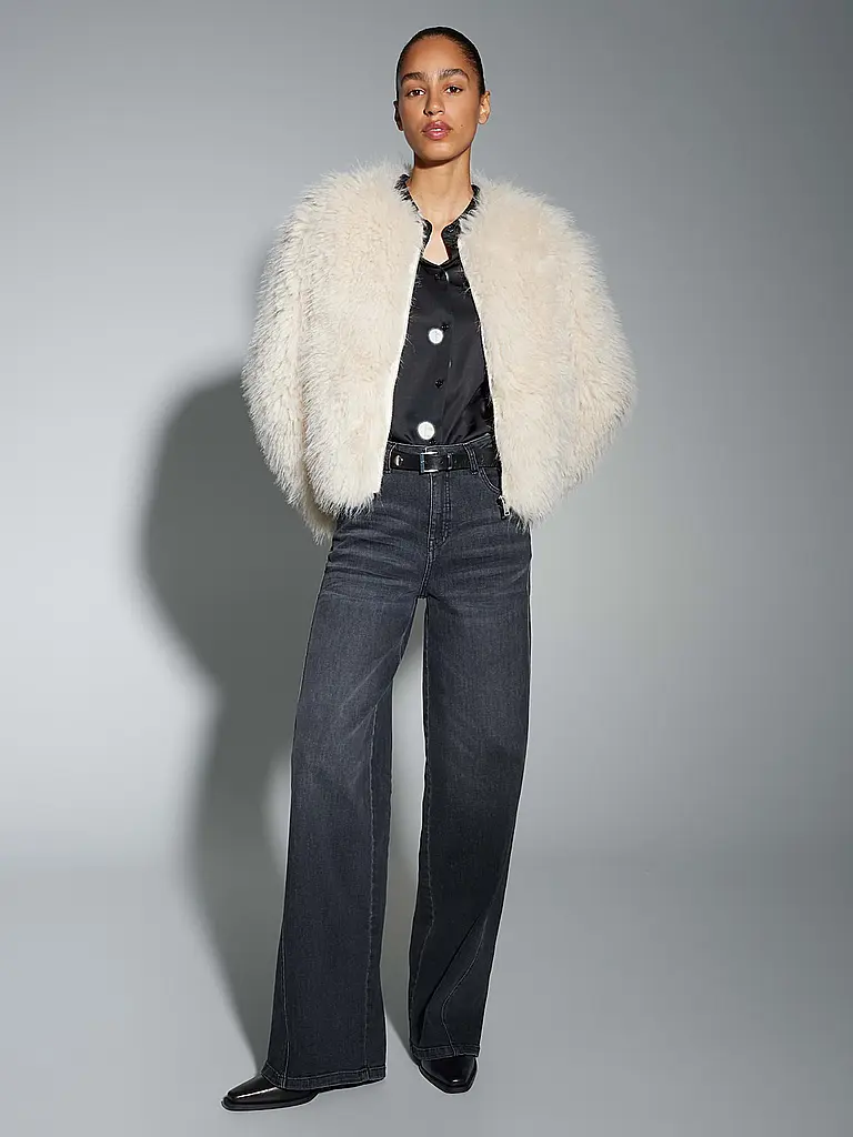 OPUS | Giacca effetto pelliccia HETI | Beige