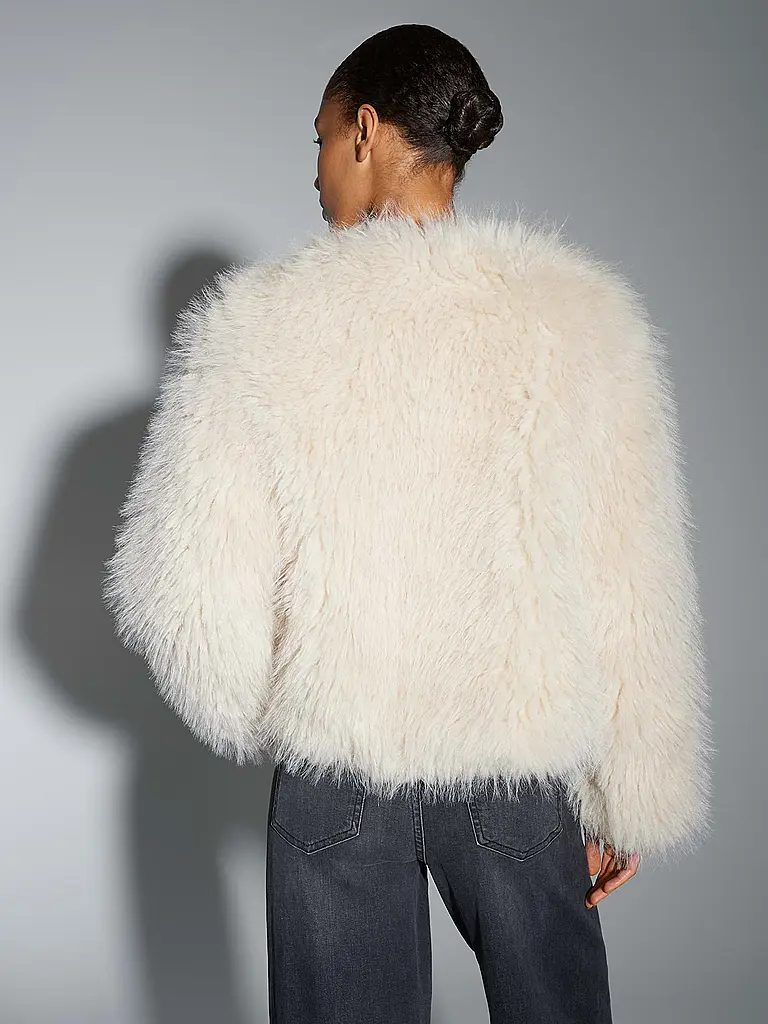 OPUS | Giacca effetto pelliccia HETI | Beige