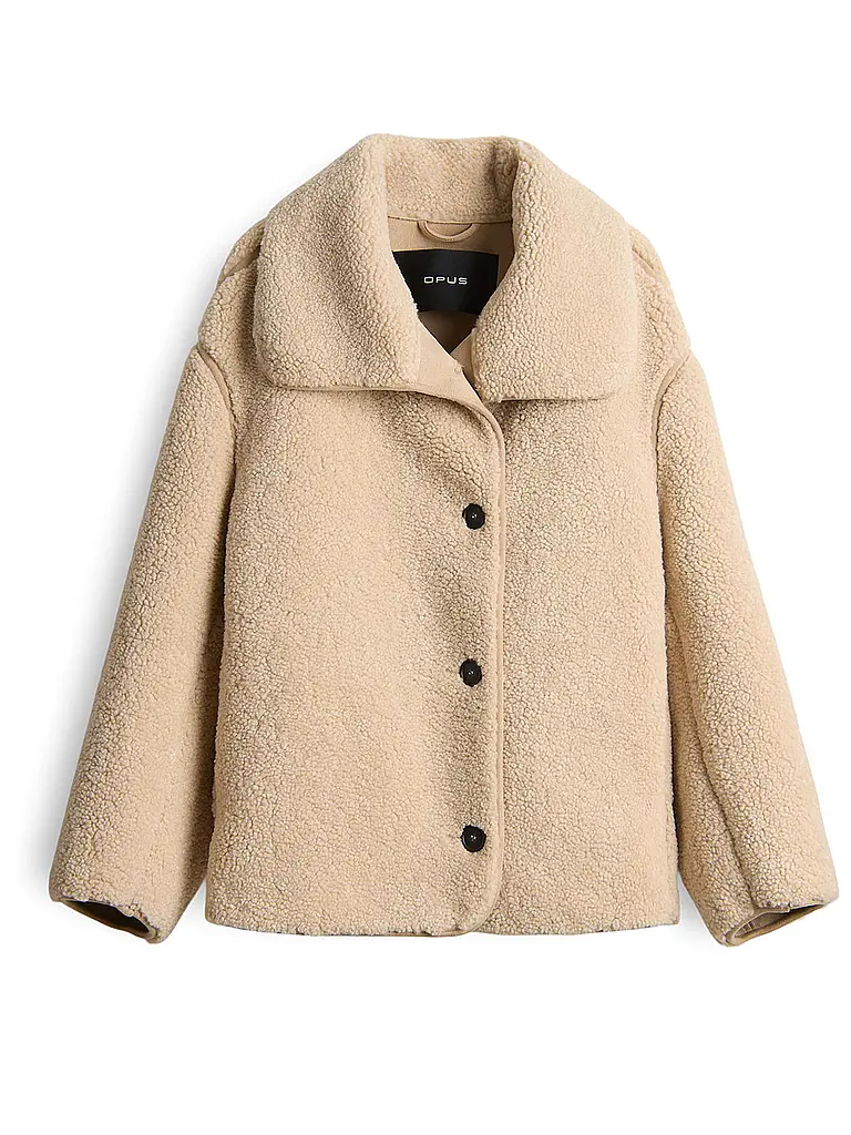 OPUS | Giacca in pelliccia sintetica HAFINE | Beige