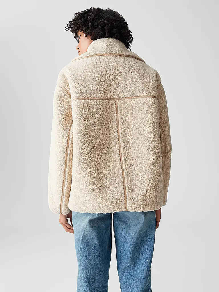 OPUS | Giacca in pelliccia sintetica HAFINE | Beige