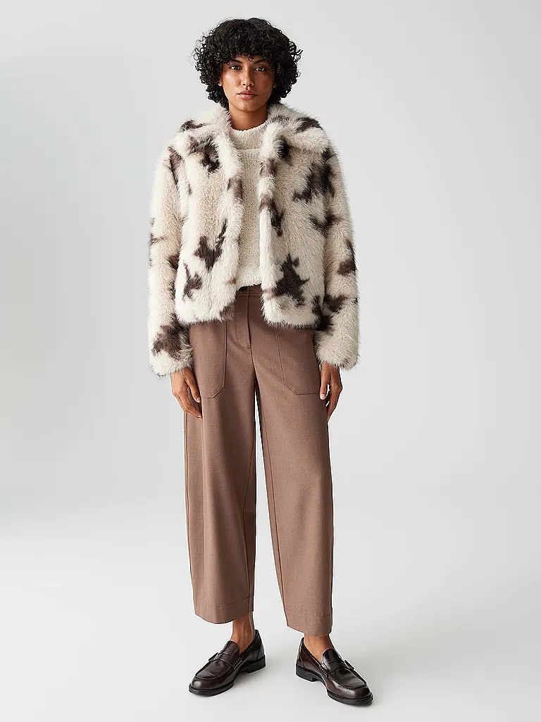 OPUS | Giacca in pelliccia sintetica HAJORA | Beige