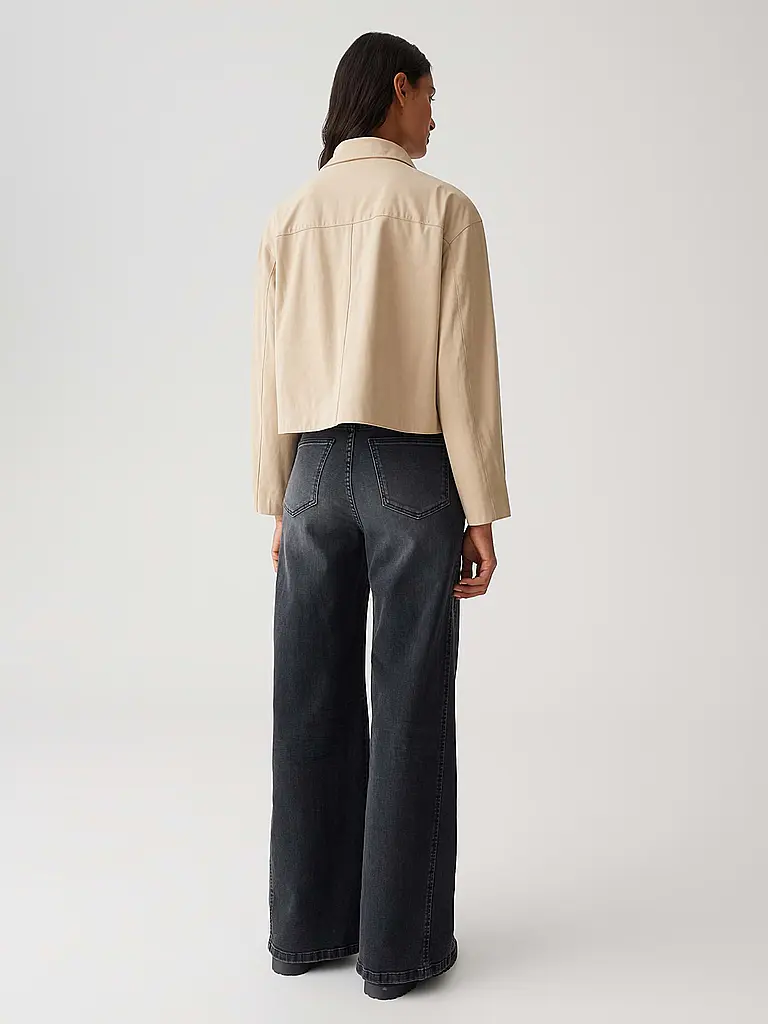 OPUS | Giacca in similpelle JELIS | Beige