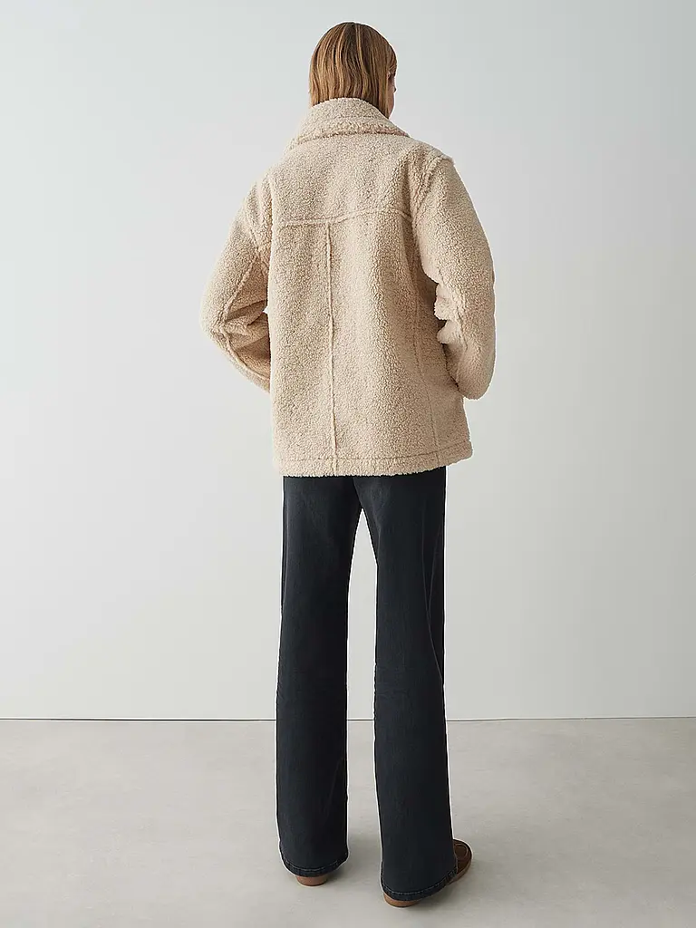 OPUS | Giacca reversibile in pelliccia sintetica HENOLA | Beige