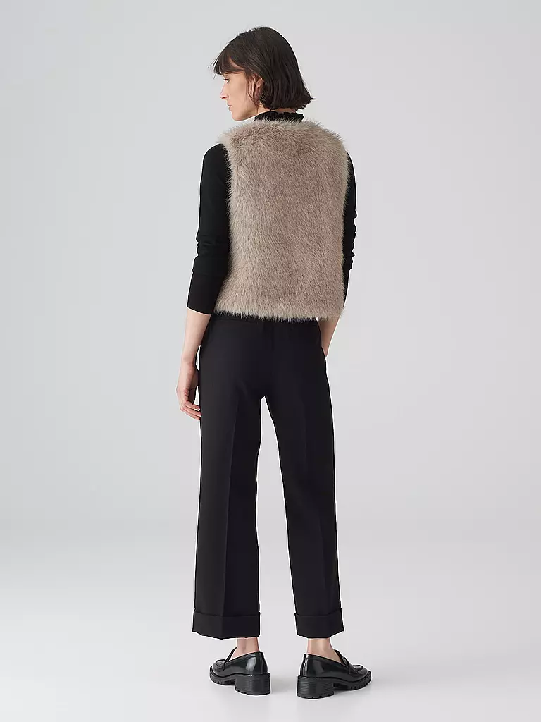 OPUS | Gilet in pelliccia sintetica WONDRIA | Cammello