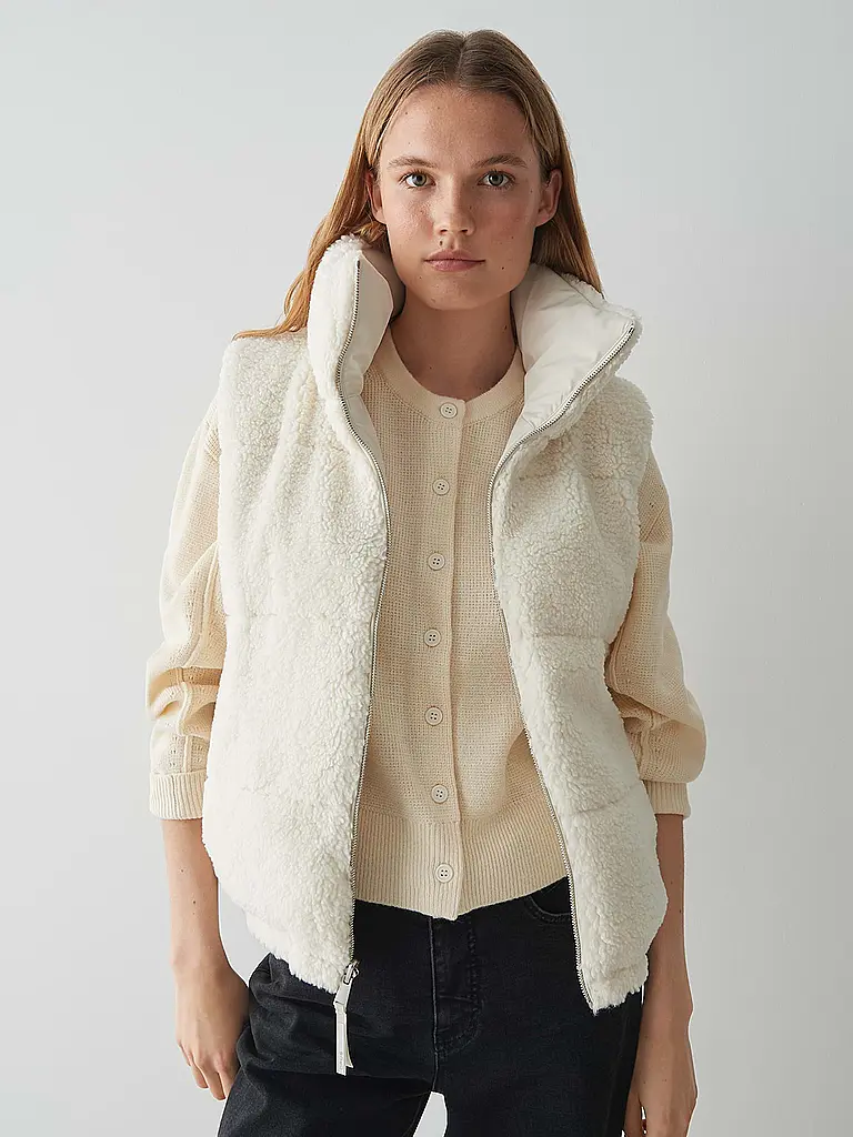 OPUS | Gilet trapuntato reversibile WENDARA | Crema