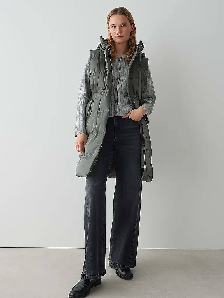 OPUS | Gilet trapuntato WALMA | Grigio