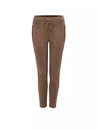 OPUS | Pantaloni effetto pelle ELVINA CARGO | Marrone