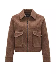 OPUS | Jacke in Felloptik HOLMA | Marrone