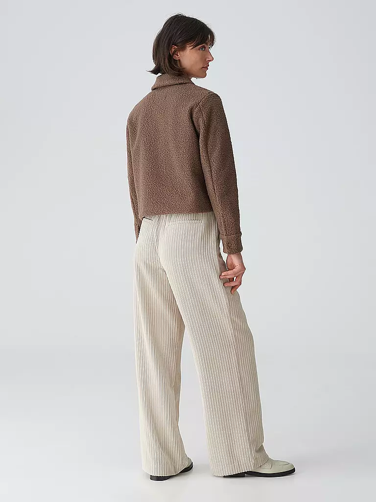 OPUS | Jacke in Felloptik HOLMA | Marrone