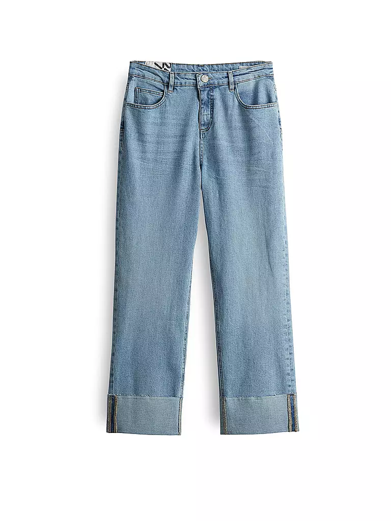 OPUS | Jeans 7/8 LANI TURN UP | Blu