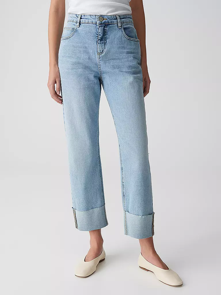 OPUS | Jeans 7/8 LANI TURN UP | Blu