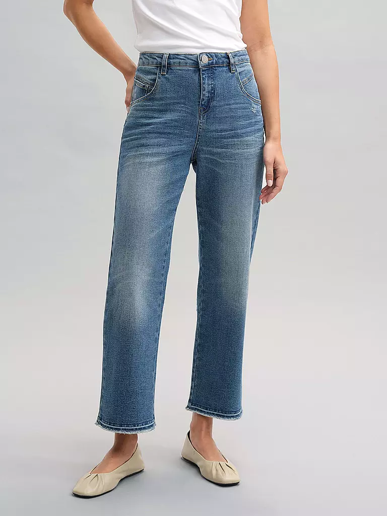 OPUS | Jeans Flared Fit 7/8 LANI TWIST | Blu