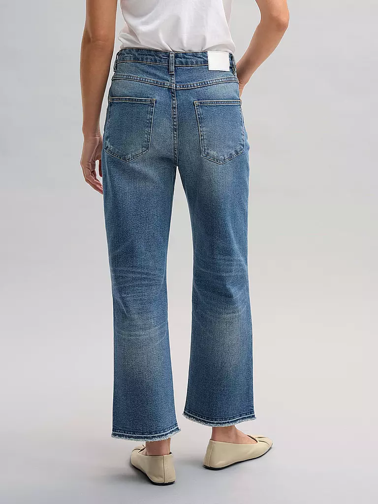 OPUS | Jeans Flared Fit 7/8 LANI TWIST | Blu