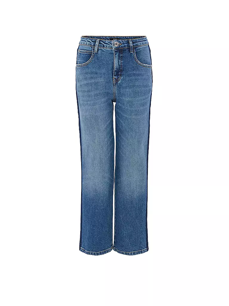 OPUS | Jeans Straight Fit 7/8 LANI STRIPE | Blu