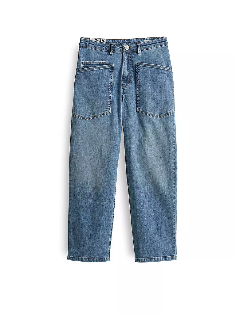 OPUS | Jeans Tapered Fit 7/8 LISSIE CARGO | Blu