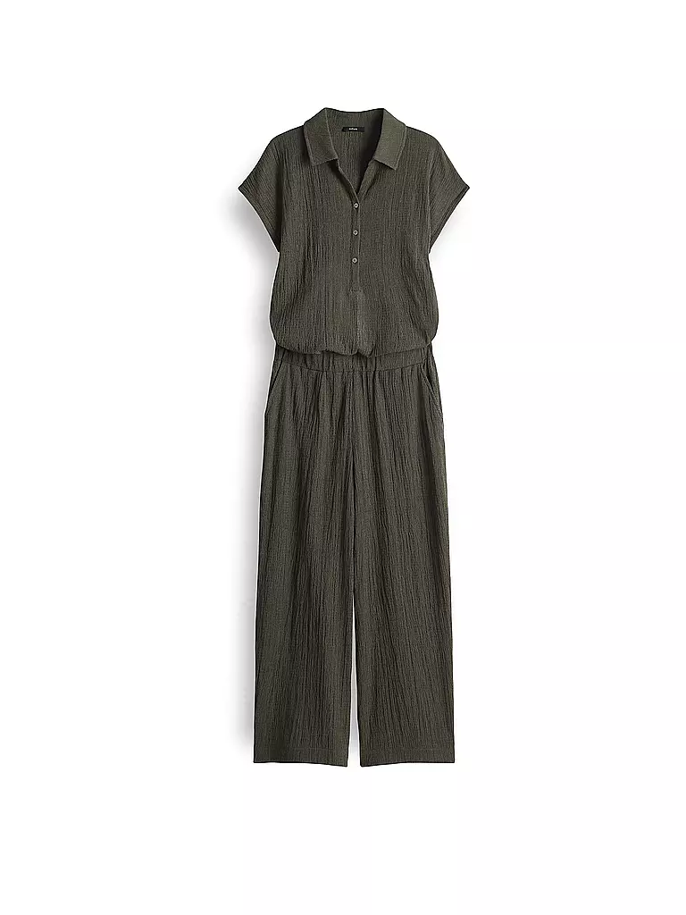 OPUS | Jumpsuit MELTI POLO | Oliva