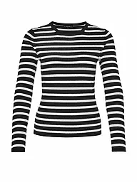 OPUS | Langarmshirt PIJANO STRIPE | Nero