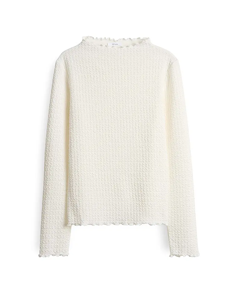 OPUS | Langarmshirt SIRKEN | Bianco