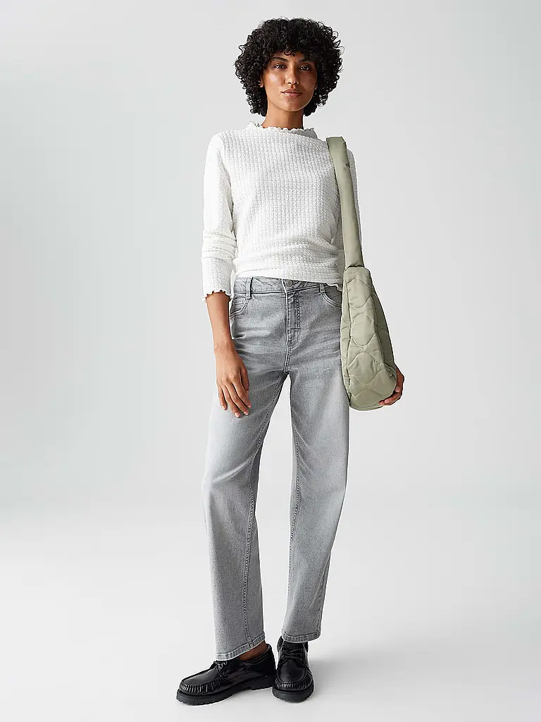 OPUS | Langarmshirt SIRKEN | Bianco