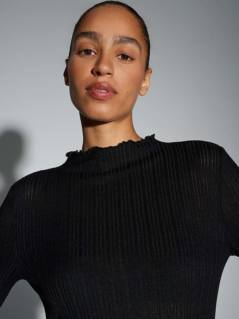 OPUS | Langarmshirt SIVI | Nero