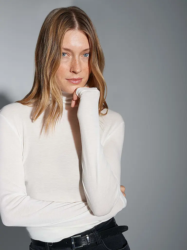 OPUS | Langarmshirt SOMY | Bianco