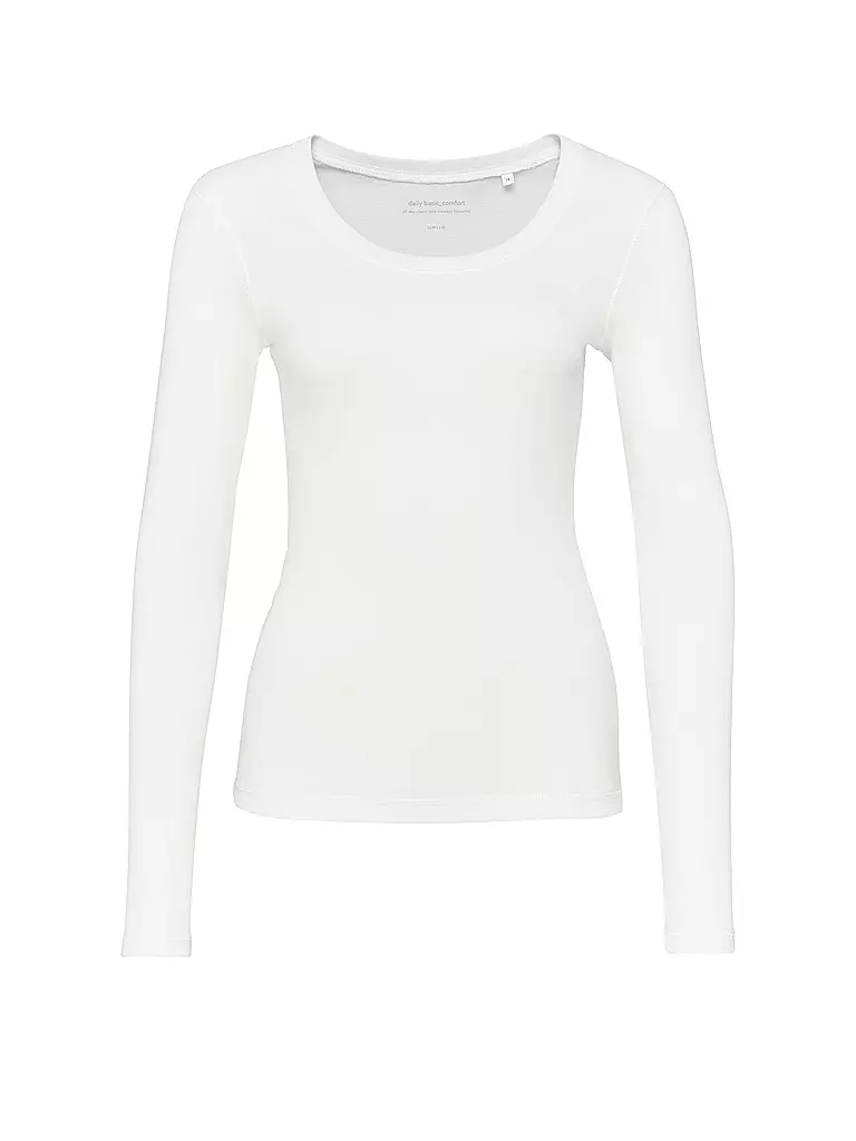 OPUS | Langarmshirt SORANA | Bianco