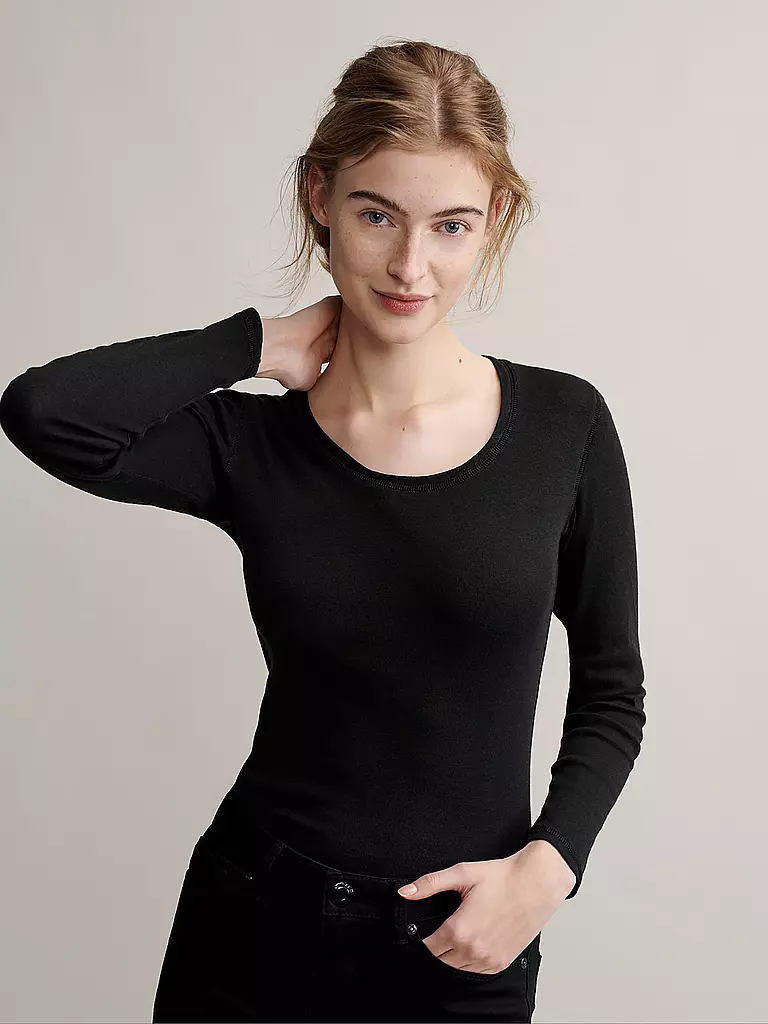 OPUS | Langarmshirt SORANA | Nero