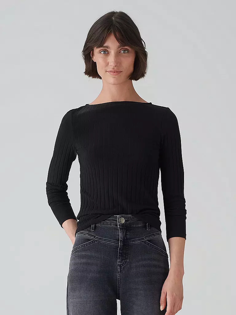 OPUS | Langarmshirt SOVKE | Nero