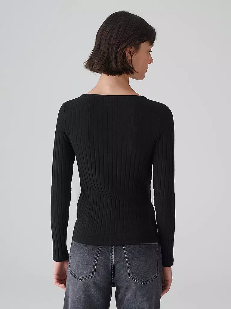 OPUS | Langarmshirt SOVKE | Nero
