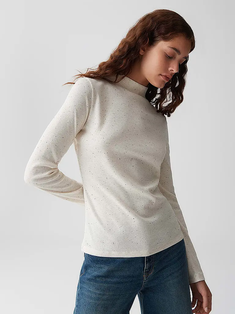 OPUS | Langarmshirt SUHANNA | Crema