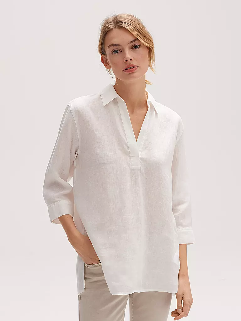 OPUS | Leinenbluse FENGANI | Bianco