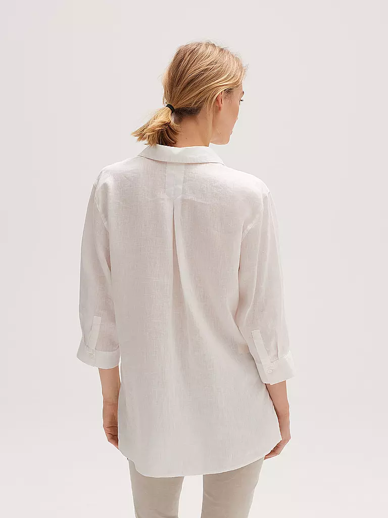 OPUS | Leinenbluse FENGANI | Bianco