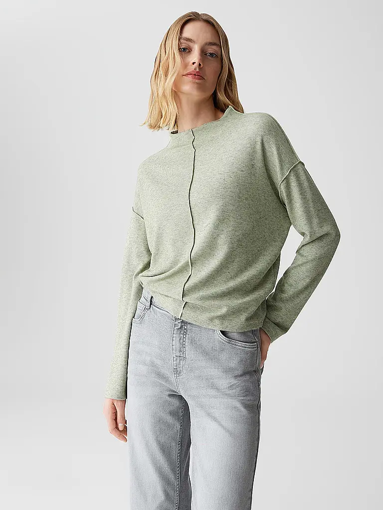 OPUS | Maglia a maniche lunghe SINZI | Verde chiaro
