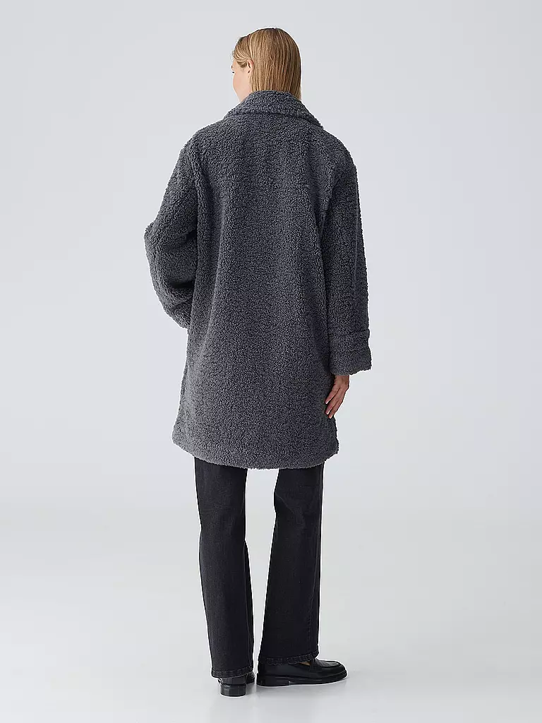 OPUS | Mantel in Felloptik HONISE | Grigio