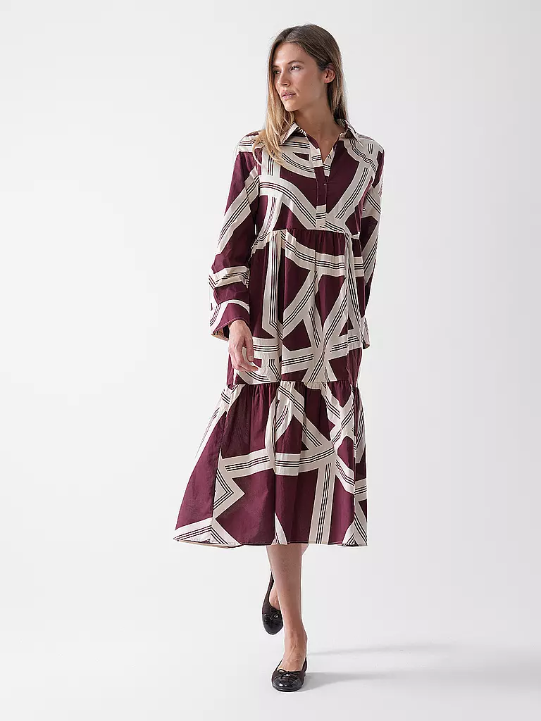 OPUS | Mididress WERANO LANE | Rosso scuro