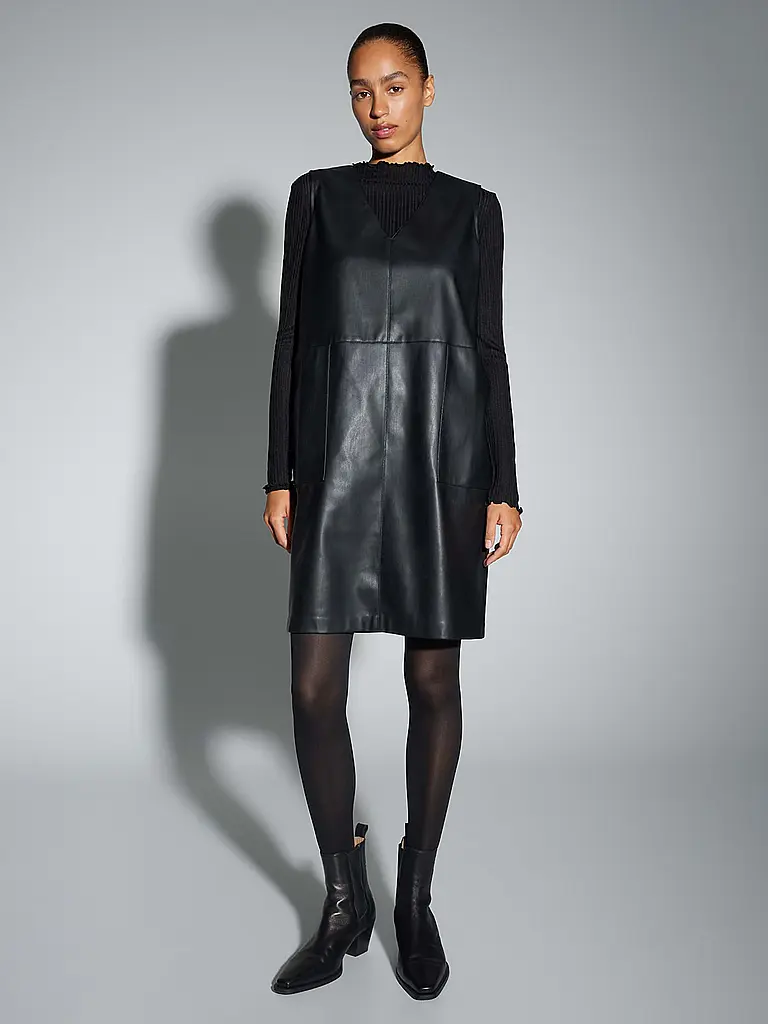 OPUS | Minidress effetto pelle WANCY | Nero
