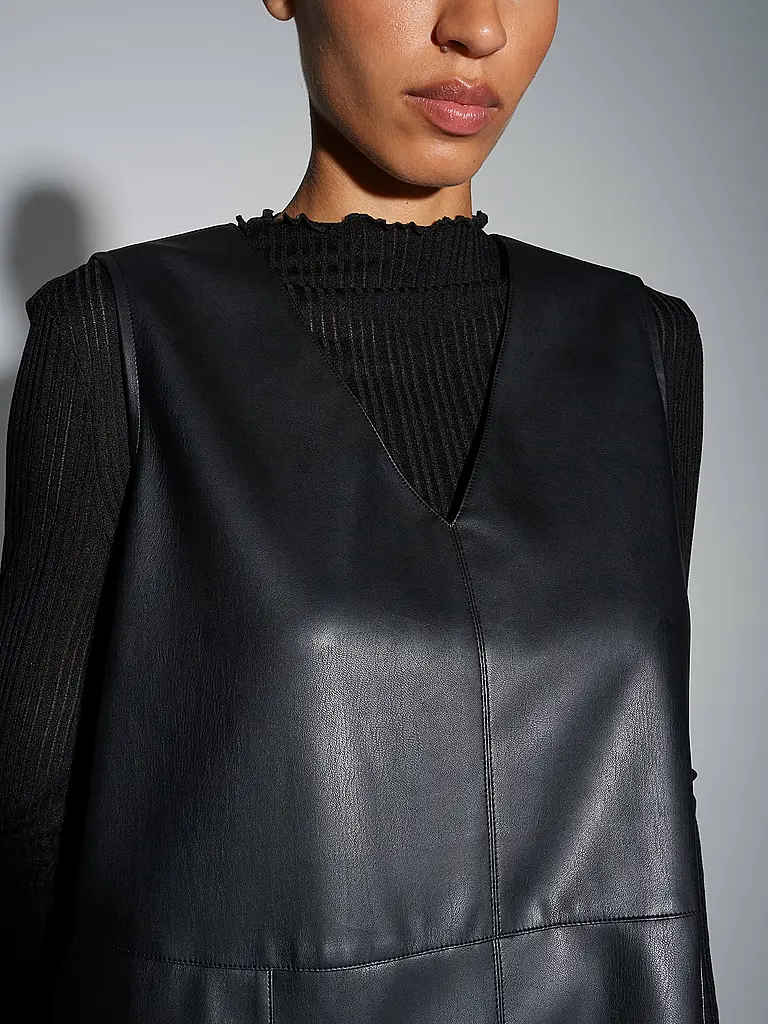 OPUS | Minidress effetto pelle WANCY | Nero