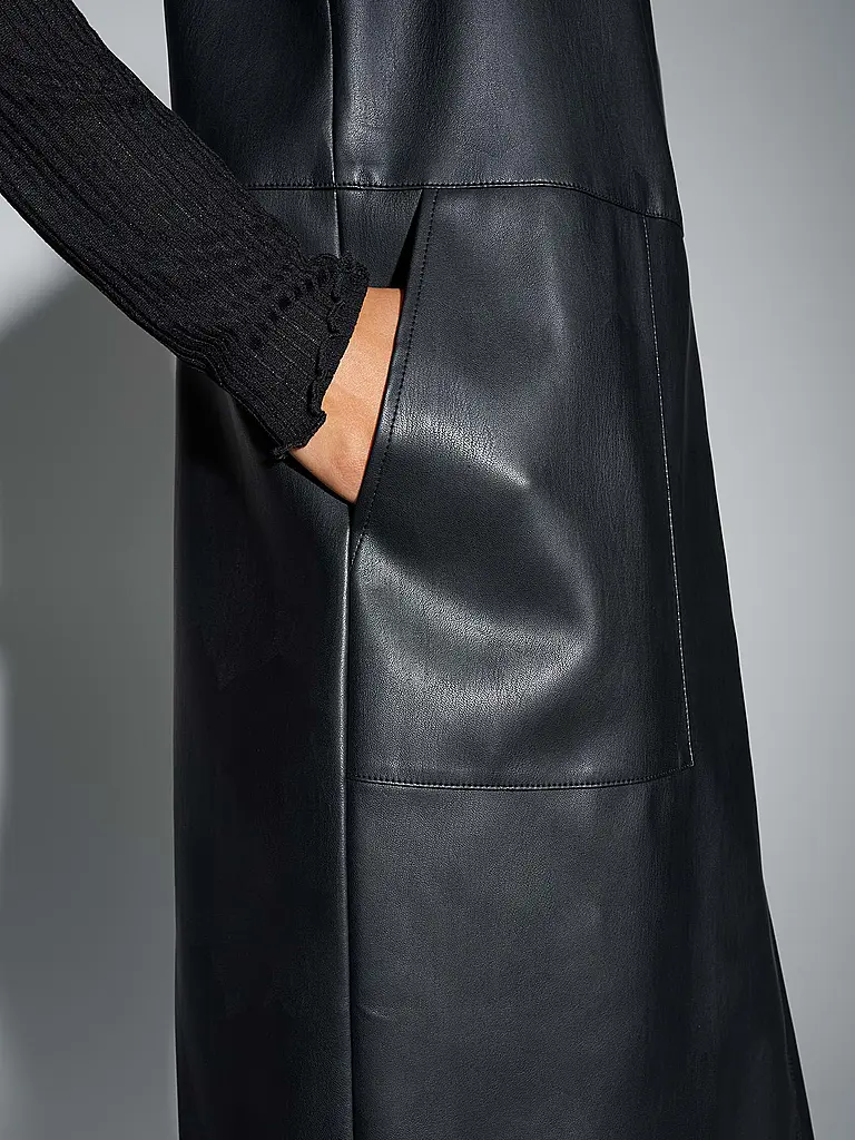 OPUS | Minidress effetto pelle WANCY | Nero