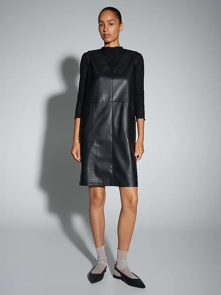 OPUS | Minidress effetto pelle WANCY | Nero