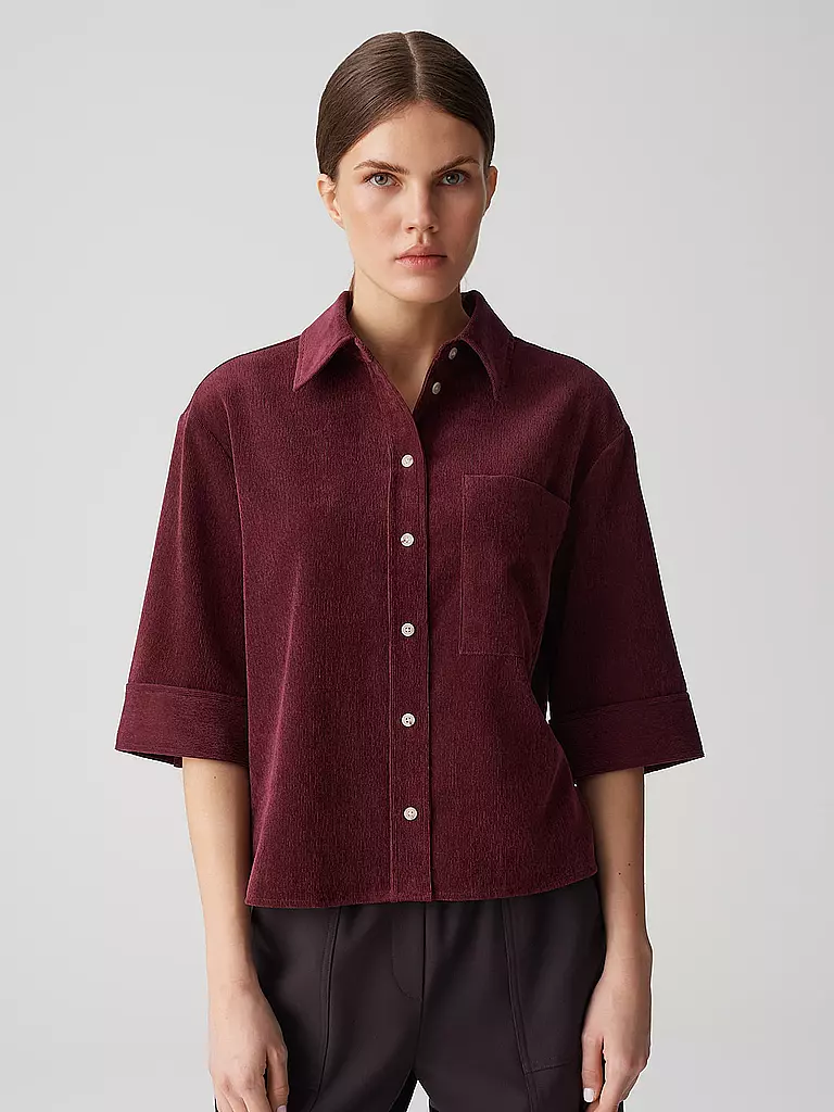 OPUS | Overshirt FAISA | Rosso scuro
