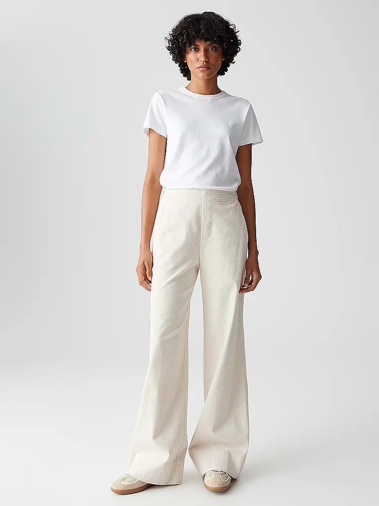 OPUS | Pantaloni a palazzo MILENI CARGO | Crema