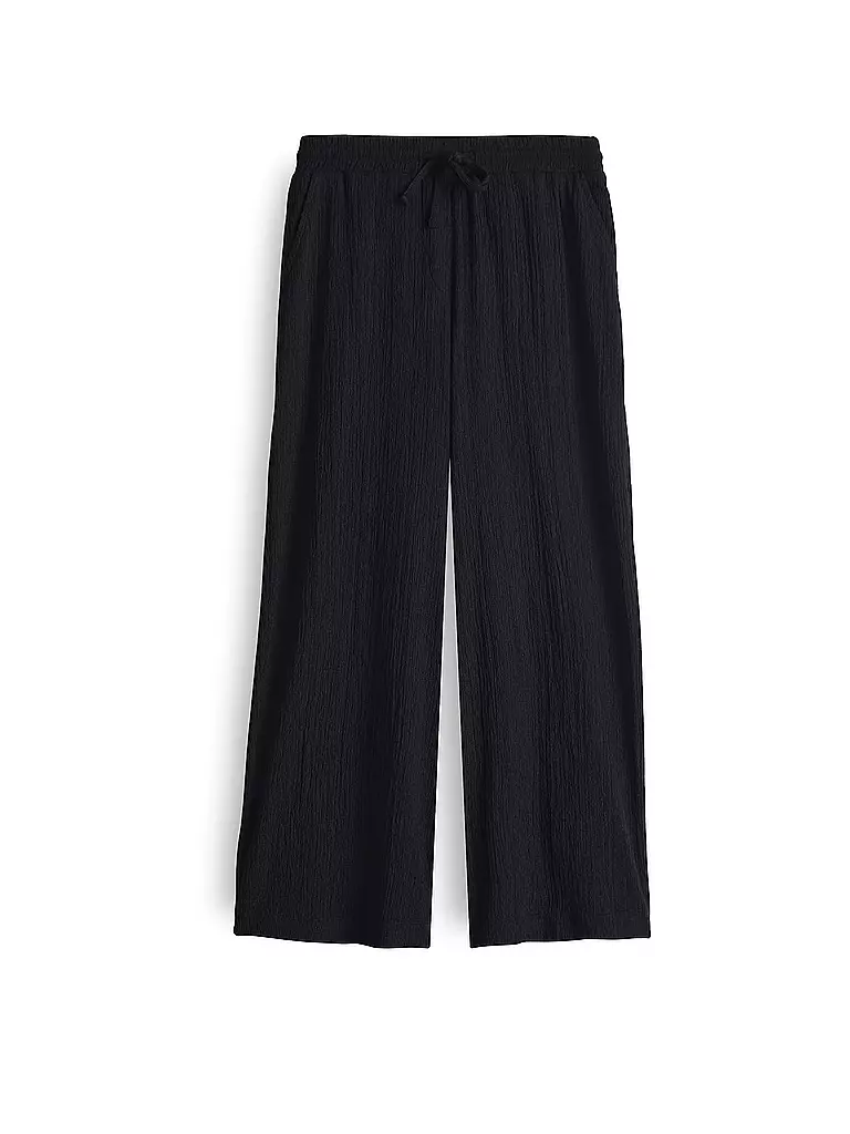 OPUS | Pantaloni a palazzo MILENI CRINKLE | Nero