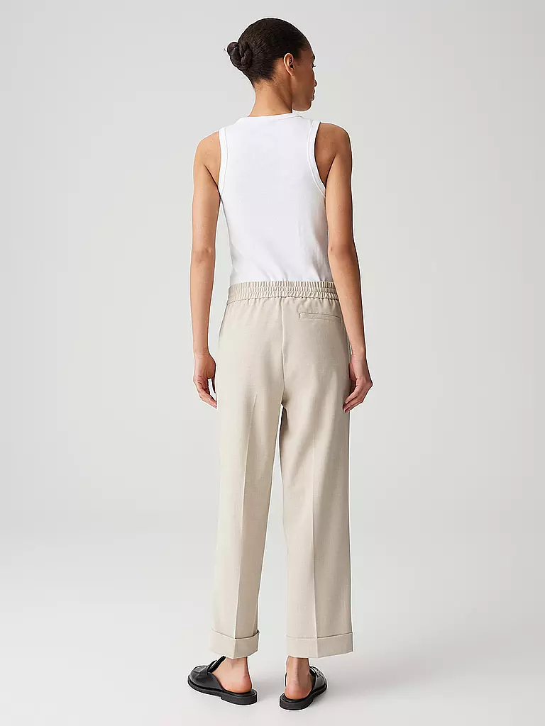 OPUS | Pantaloni business 7/8 MELOSA CITY | Beige