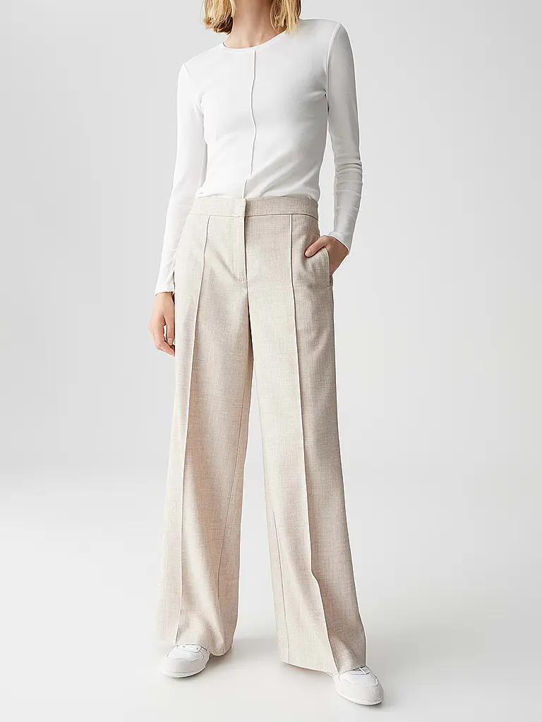 OPUS | Pantaloni business MAIGA COZY | Beige