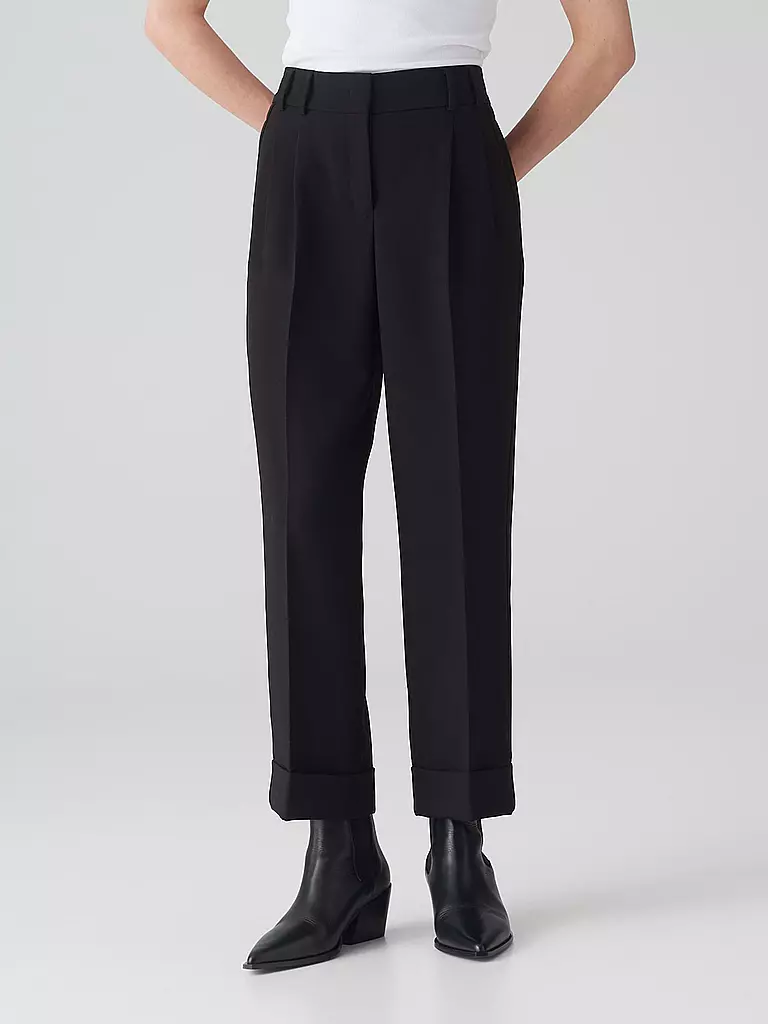 OPUS | Pantaloni business MALLON | Nero
