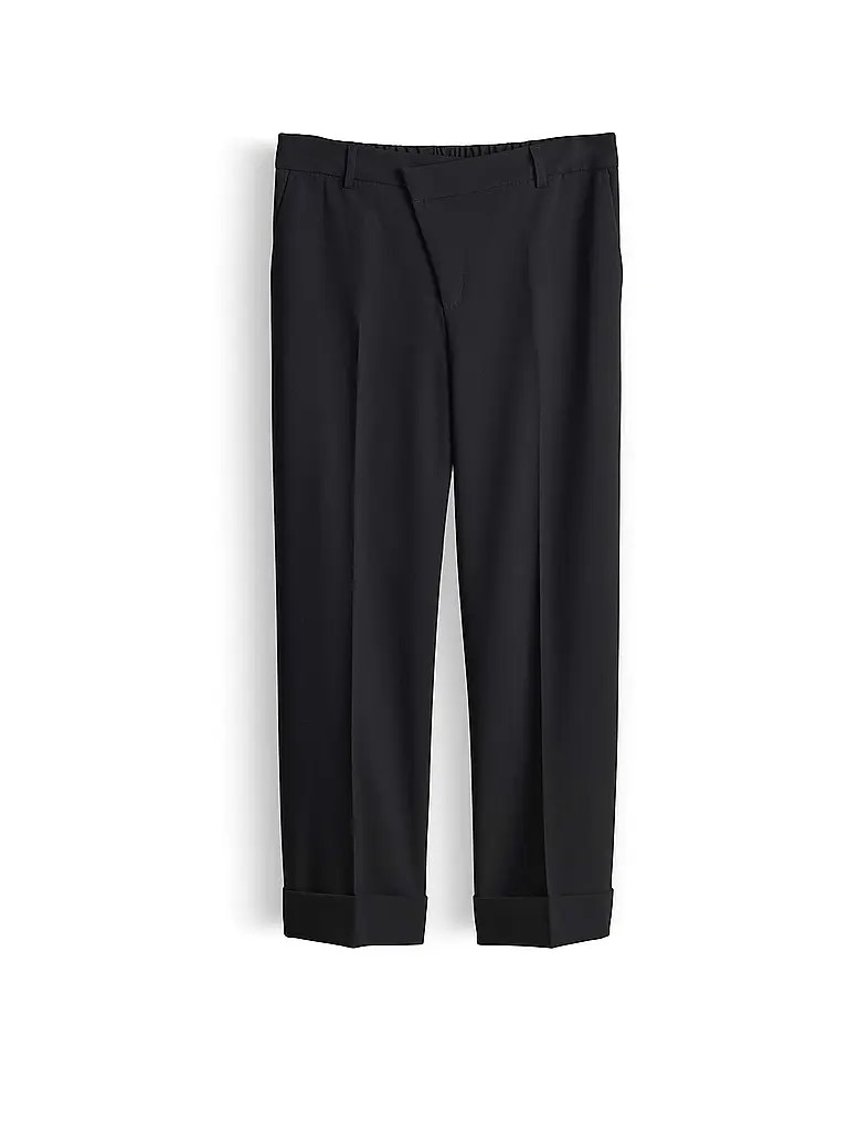 OPUS | Pantaloni business MEERI CRISSCROSS | Nero